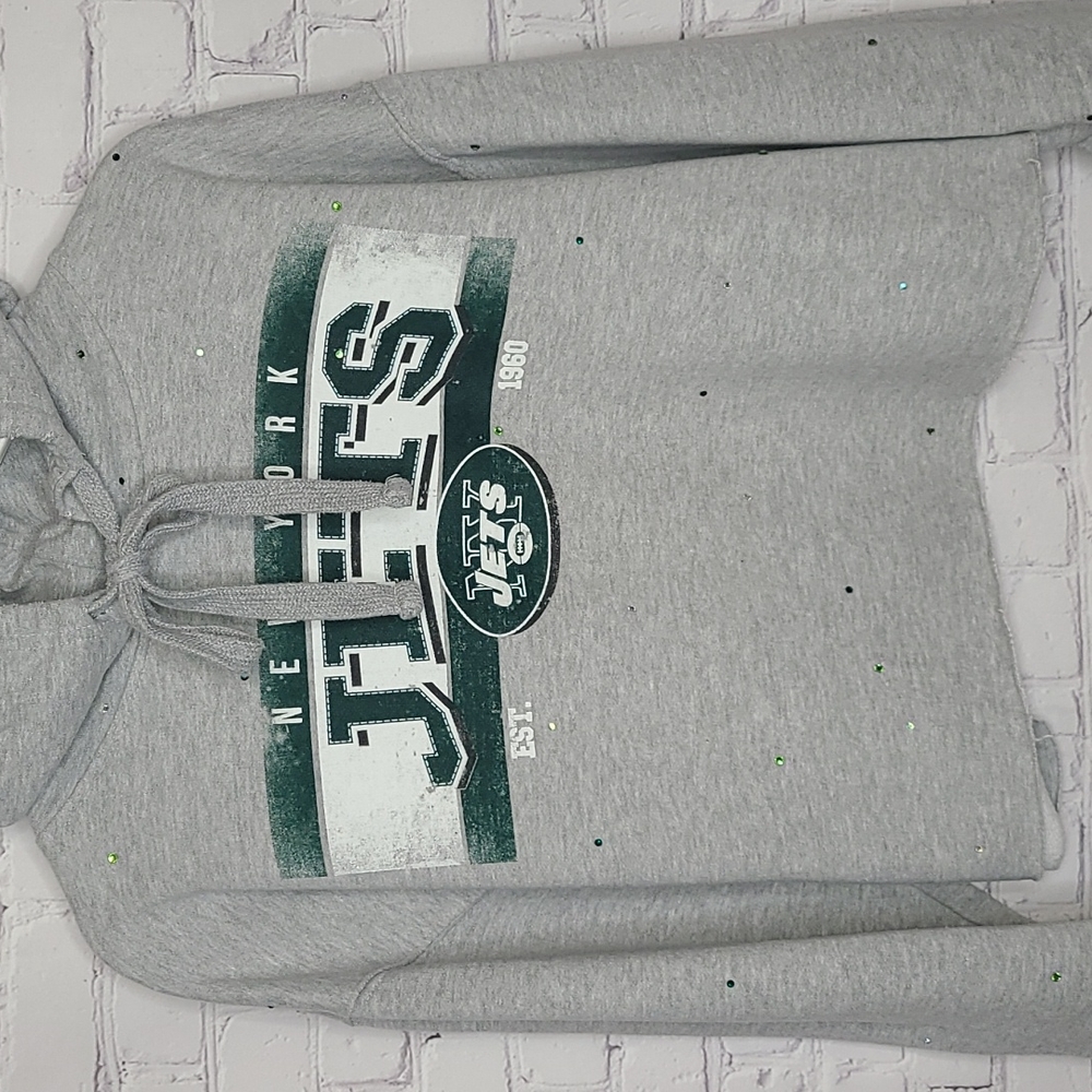 New York Jets Crop Hoodie - Picture 3 of 7